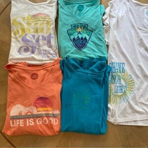 Life is Good T-Shirts Bundle of 5 | SZ XXL